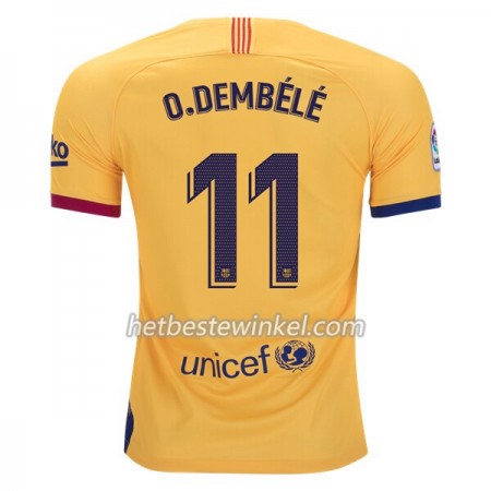 FC Barcelona Ousmane Dembele 11 Voetbalshirts Uit 2019/20